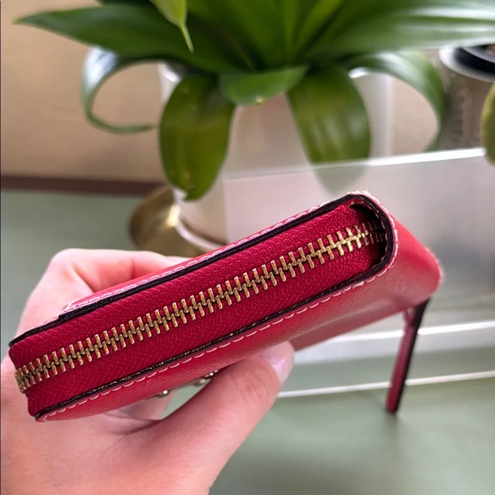 Kate Spade Red Zip Around Wallet